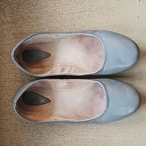 Bloch Grey Leather Ballerina Flats - sz 38